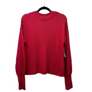 2/$30 Abound Cozy Knit Sweater Size M Pink Soft Colorful Barbiecore Lounge NWT